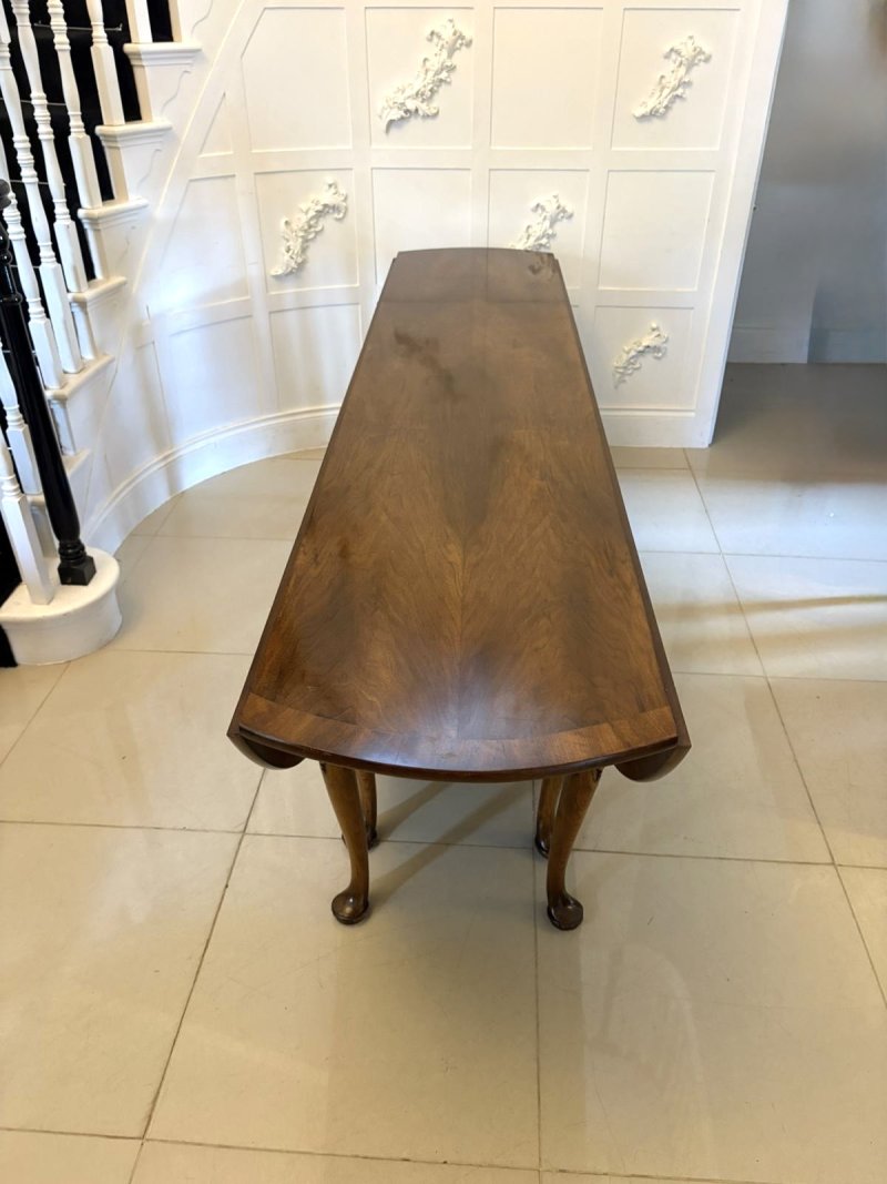 Large Antique Quality Figured Walnut 10 Seater Wake Dining Table - Image 2